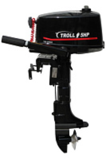2х-тактный лодочный мотор TROLL T5S + топливный бак